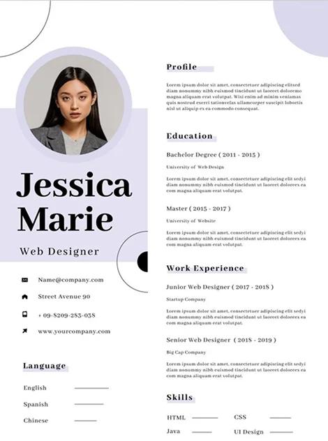 Jessica Mar Resume Template