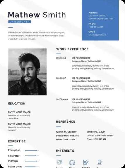 Mathew Smith Resume Template